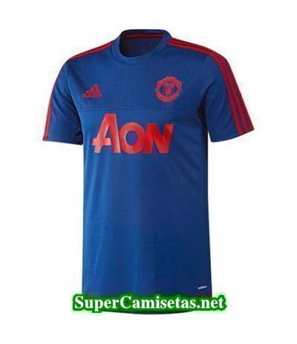camiseta entrenamiento Man United azul 2015 2016