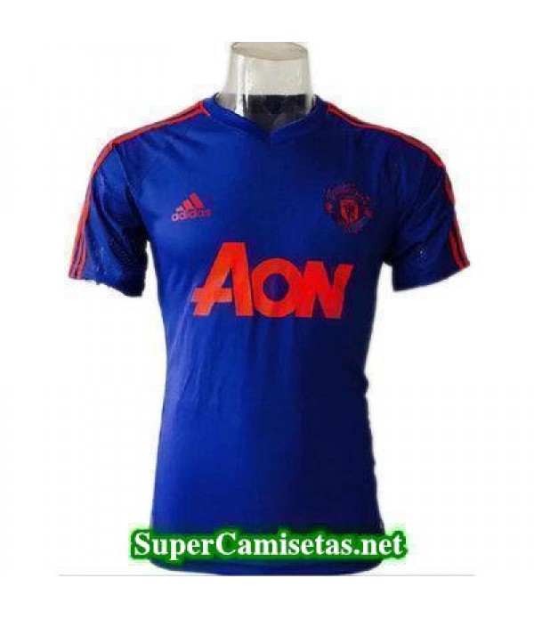 camiseta entrenamiento Man United azul 2017 2018