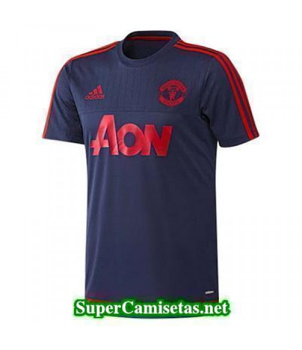 camiseta entrenamiento Man United azul marino 2015 2016