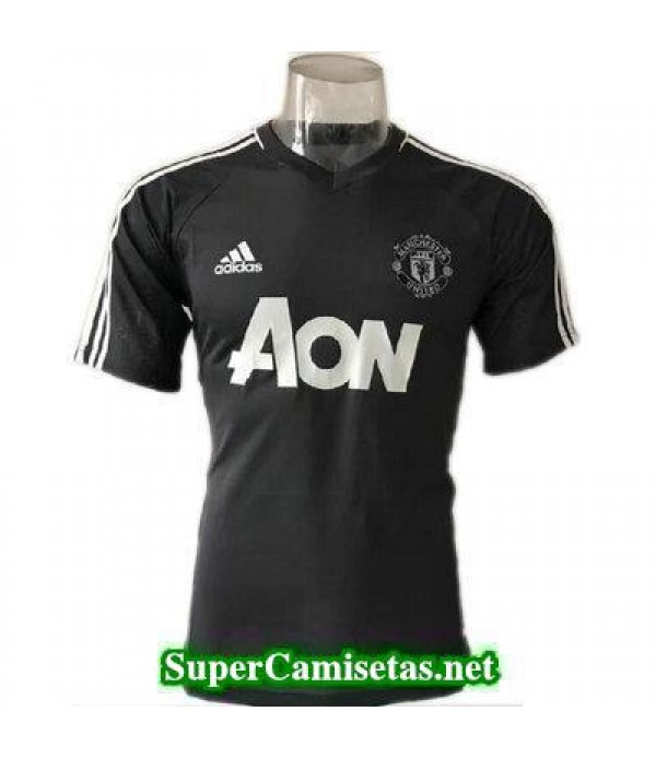 camiseta entrenamiento Man United negro-01 2017 2018