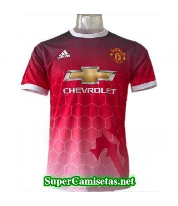 camiseta entrenamiento Man United rojo-02 2017 2018