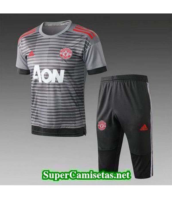 camiseta entrenamiento Manchester United Gris 2018 2019