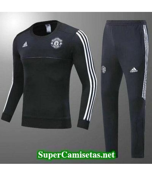 Camiseta entrenamiento Manchester United ML negro 2017 2018