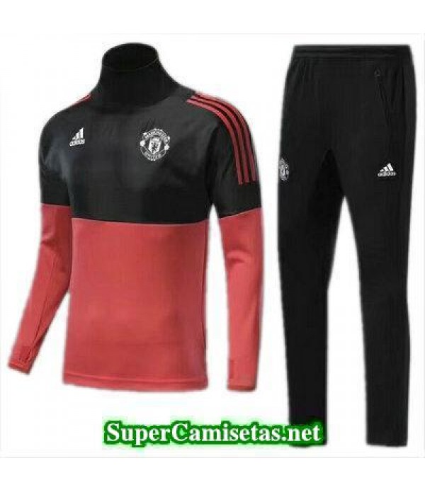 Camiseta entrenamiento Manchester United ML Rosa 2017 2018