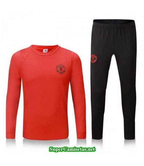 Camiseta entrenamiento Manchester United ML UCL naranja 2016 2017
