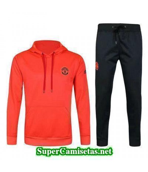 Camiseta entrenamiento Manchester United ML UCL naranja 2017 2018