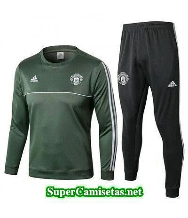 Camiseta entrenamiento Manchester United ML Verde 2017 2018