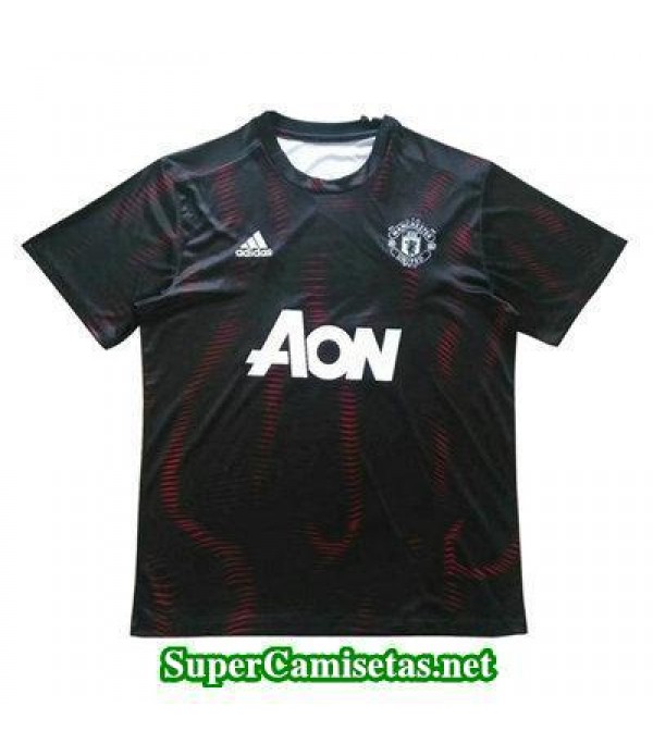camiseta entrenamiento Manchester United negro-01 2018 2019
