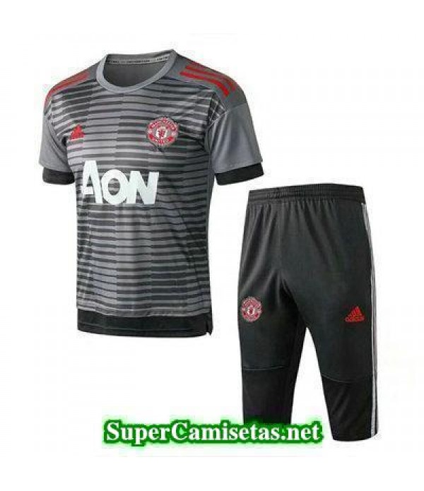 camiseta entrenamiento Manchester United Negro 2018 2019