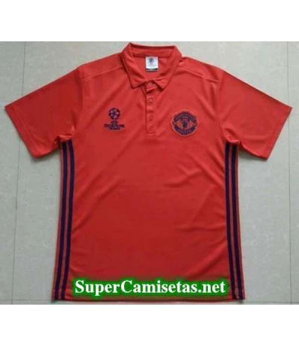 Camiseta polo Manchester United Champions Naranja 2016