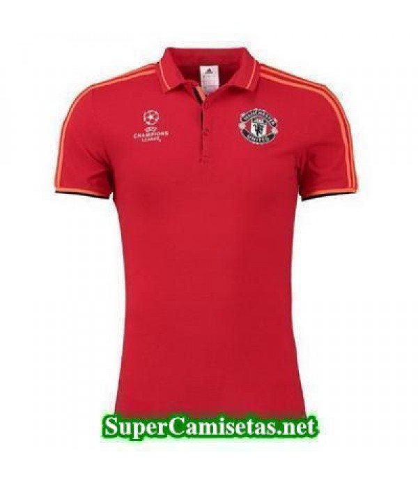 Camiseta polo Manchester United Champions Rojo 2016