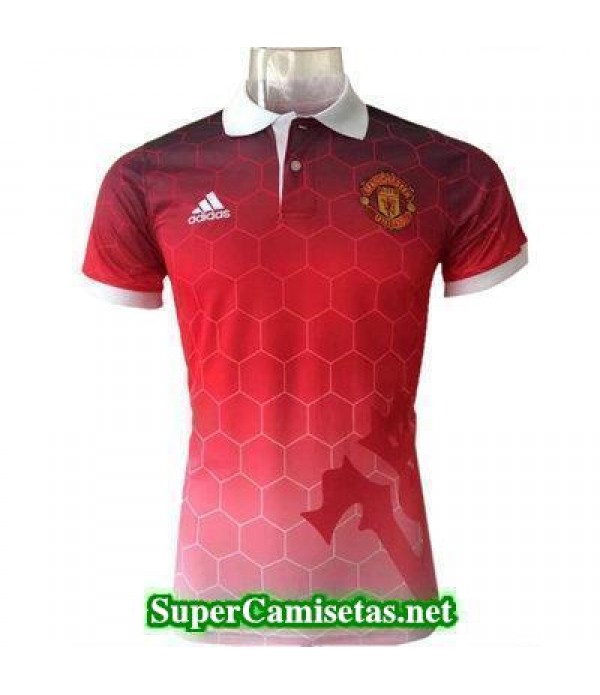 Camiseta polo Manchester United roja 2017 2018