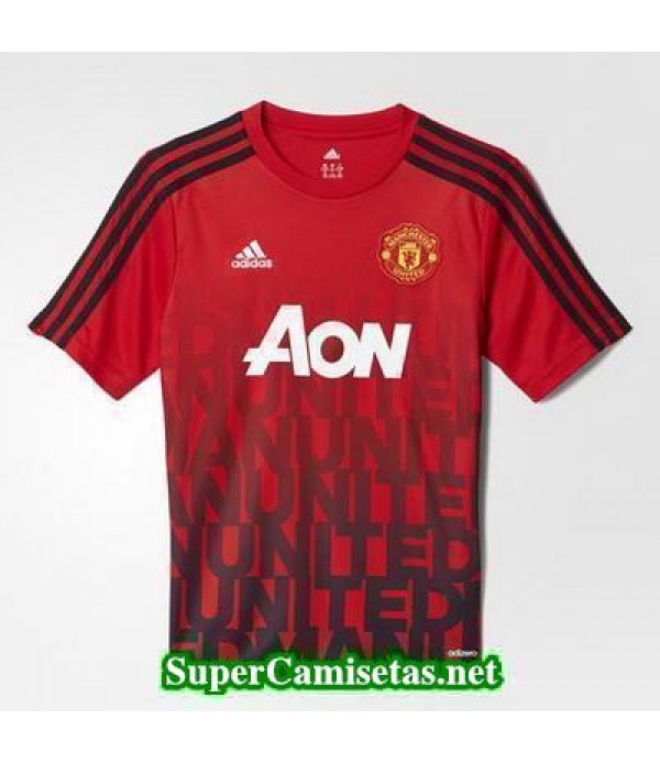 camiseta pre-partido Manchester United Rojo 2016