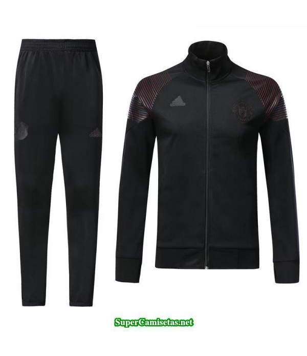 Chaquetas Manchester United Negro-03 2018 2019 baratas
