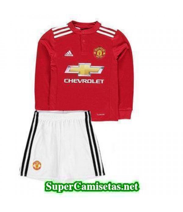 Primera Equipacion Camiseta Manchester United ML Ninos 2017/18