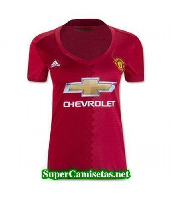 Primera Equipacion Camiseta Manchester United Mujer 2016/17