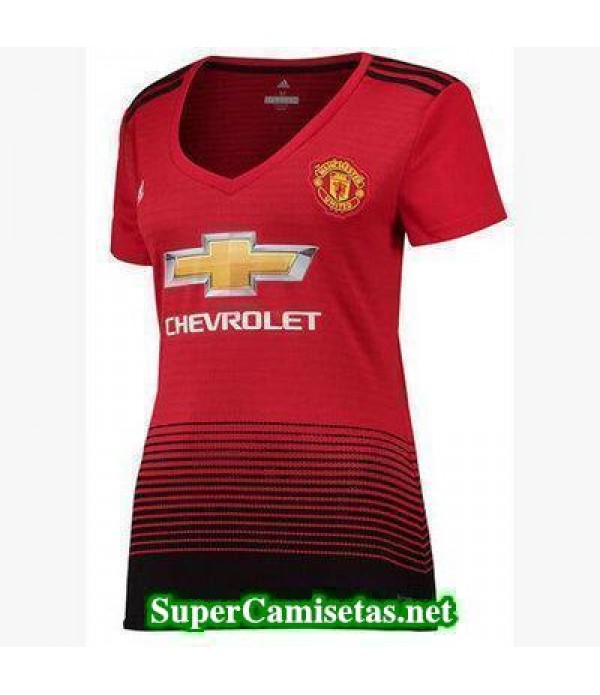 Primera Equipacion Camiseta Manchester United Mujer 2018/19