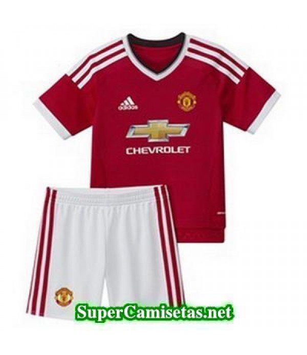 Primera Equipacion Camiseta Manchester United Ninos 2015/16