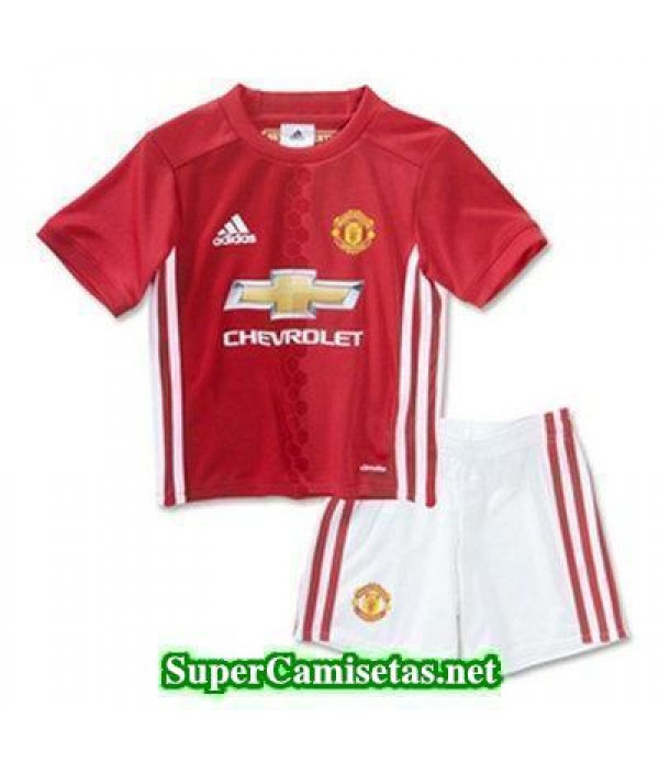 Primera Equipacion Camiseta Manchester United Ninos 2016/17