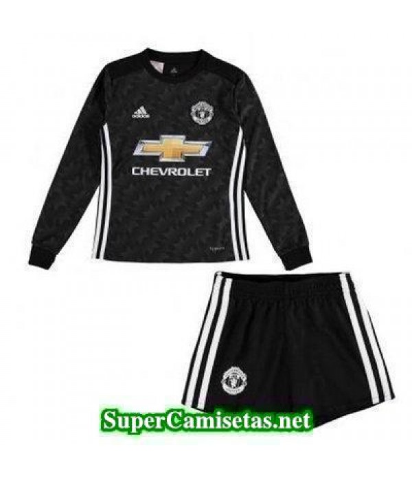 Segunda Equipacion Camiseta Manchester United ML Ninos 2017/18