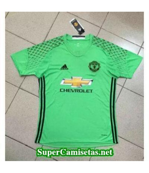 Tailandia Portero Equipacion Camiseta Manchester United verde 2016/17