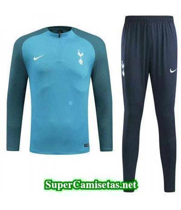 Camiseta entrenamiento Tottenham ML Azul-01 2017 2018