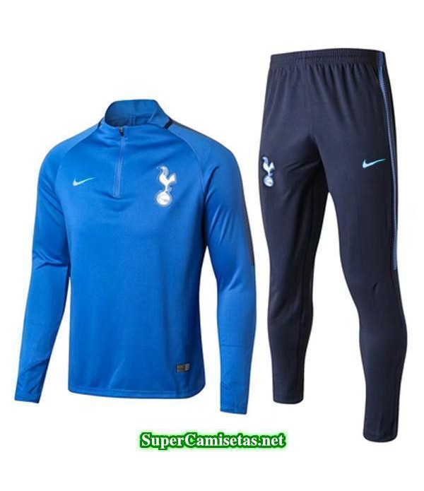 Camiseta entrenamiento Tottenham ML Azul 2017 2018