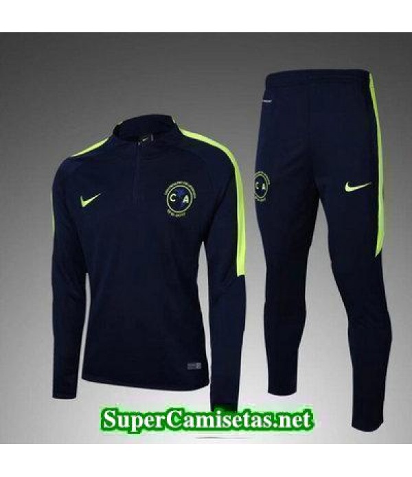 Camiseta entrenamiento Club America ML azul marino 2017 2018