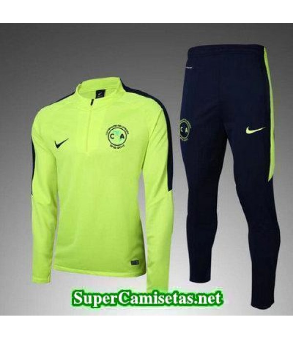 Camiseta entrenamiento Club America ML verde 2017 2018