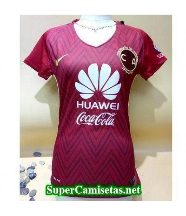 Segunda Equipacion Camiseta Club America Mujer 2016/17