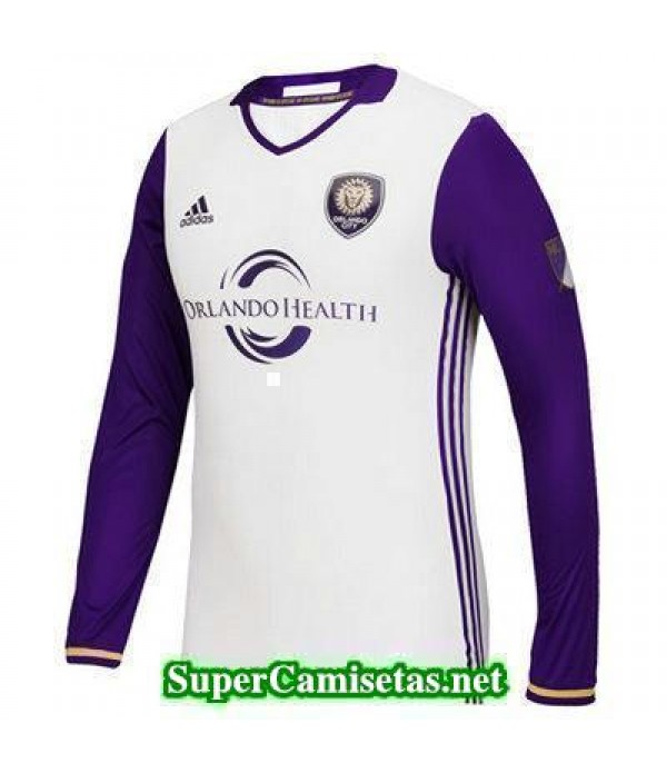 Segunda Equipacion Camiseta Orlando City Manga Larga 2016/17