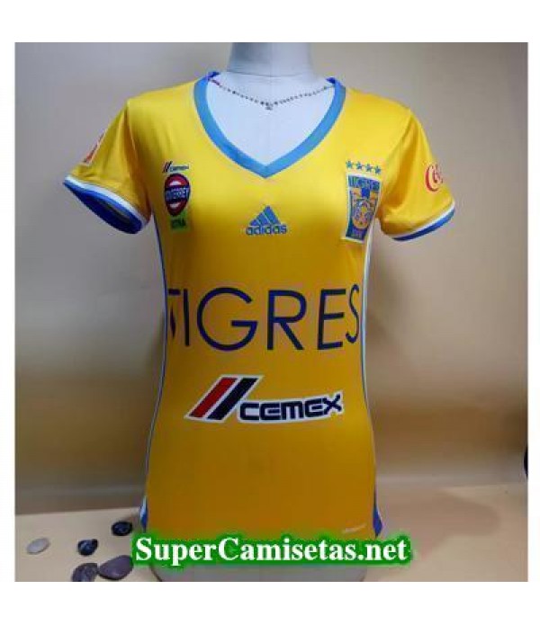 Primera Equipacion Camiseta Tigres UANL Mujer 2016/17