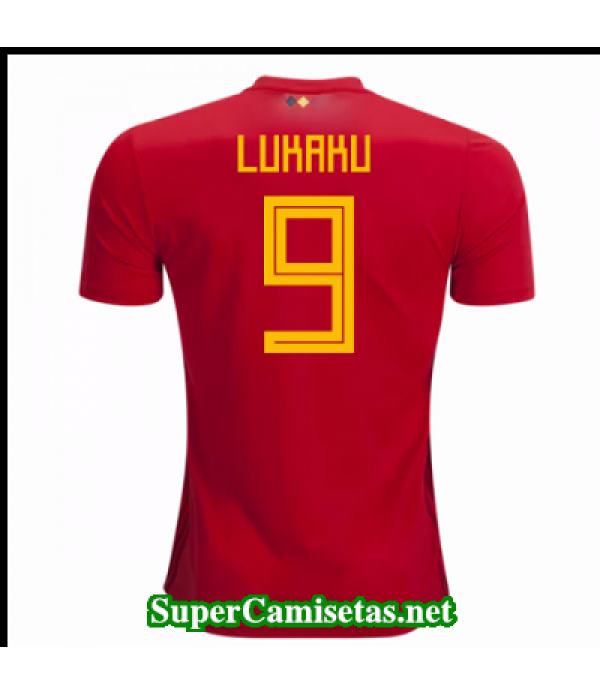 Primera Equipacion Camiseta Belgica Lukaku Copa Mundial 2018