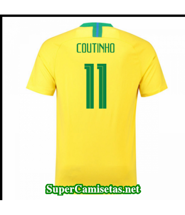 Primera Equipacion Camiseta Brasil Coutinho Copa Mundial 2018
