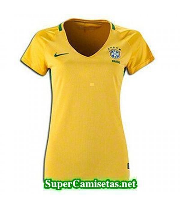 Primera Equipacion Camiseta Brasil Mujer Copa America 2016