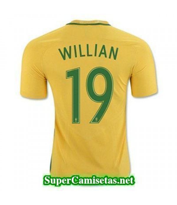 Primera Equipacion Camiseta Brasil WILLIAN Copa America 2016