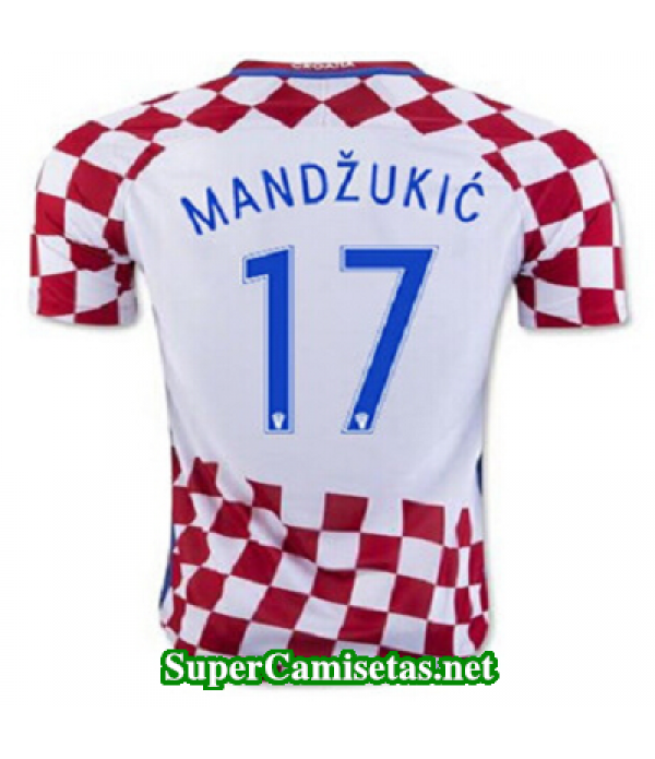 Primera Equipacion Camiseta Croacia MANDZUKIC Eurocopa 2016