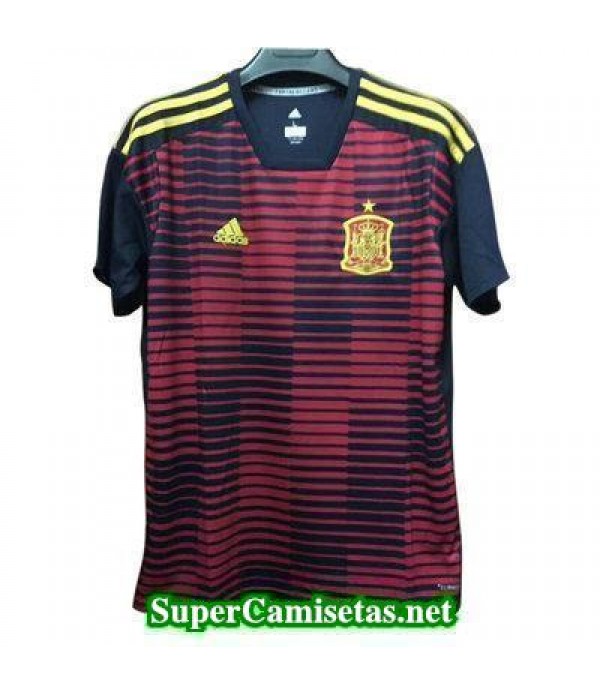camiseta pre-partido Espana Rojo Copa Mundial 2018
