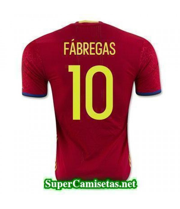 Primera Equipacion Camiseta Espana FABREGAS Eurocopa 2016