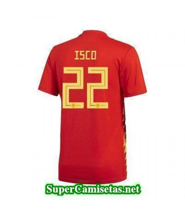 Primera Equipacion Camiseta Espana Isco Copa Mundial 2018