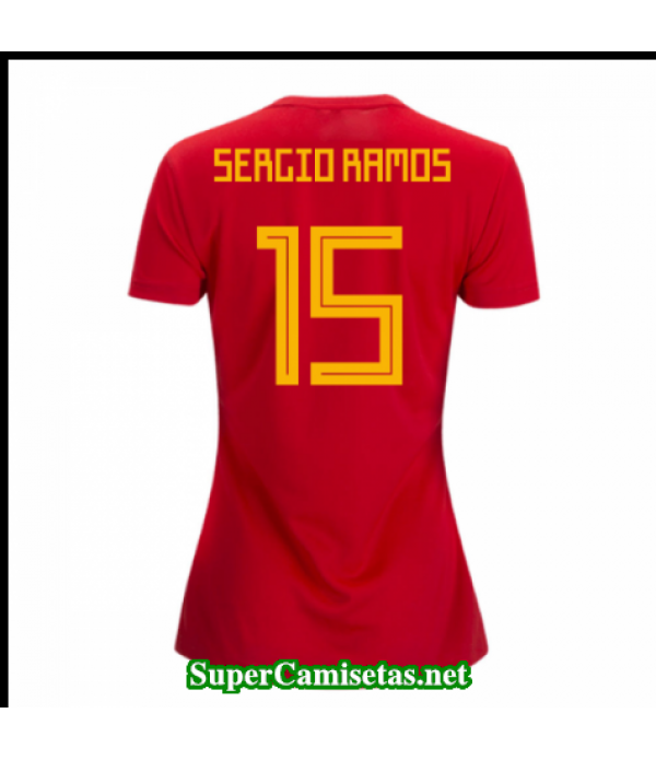 Primera Equipacion Camiseta Espana Mujer Sergio Ra...