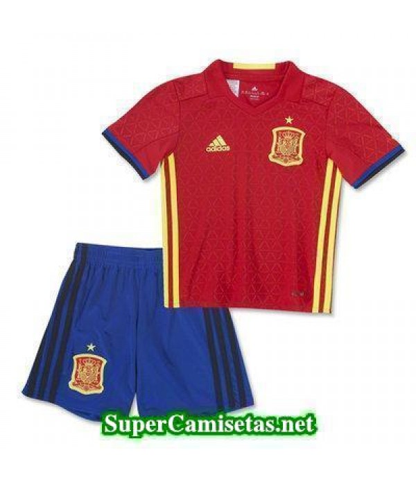 Primera Equipacion Camiseta Espana Ninos Eurocopa 2016