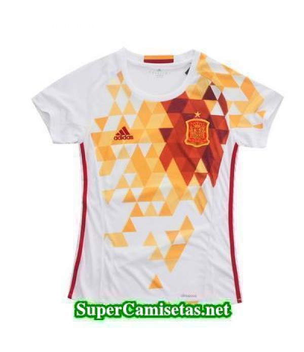 Segunda Equipacion Camiseta Espana Mujer Eurocopa 2016