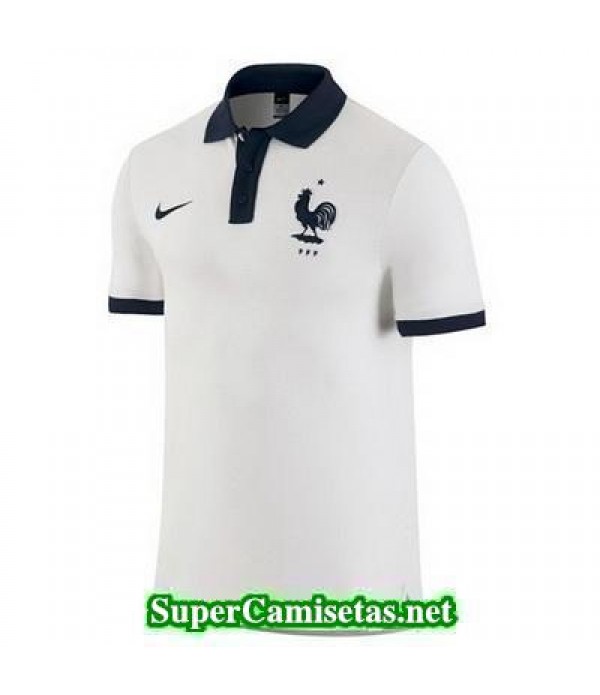 Camiseta polo Francia blanco 2016