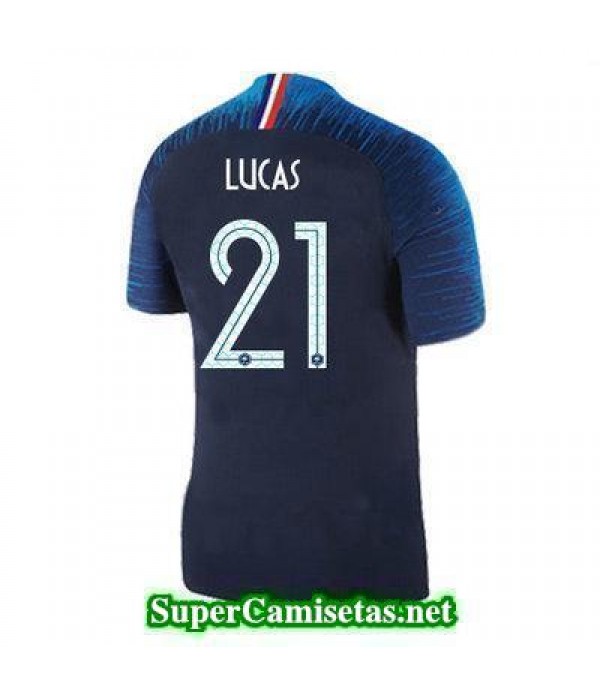 Primera Equipacion Camiseta Francia Lucas Copa Mundial 2018