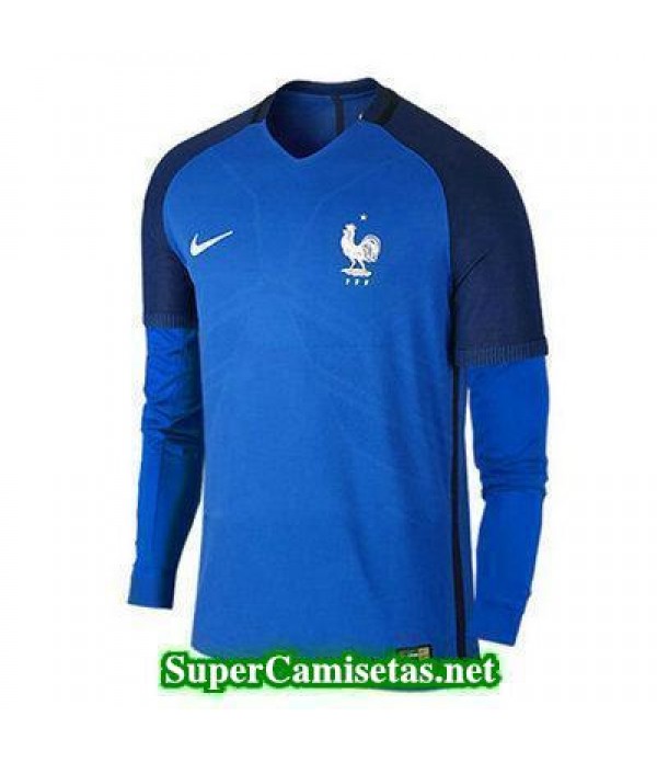 Primera Equipacion Camiseta Francia Manga Larga Eurocopa 2016
