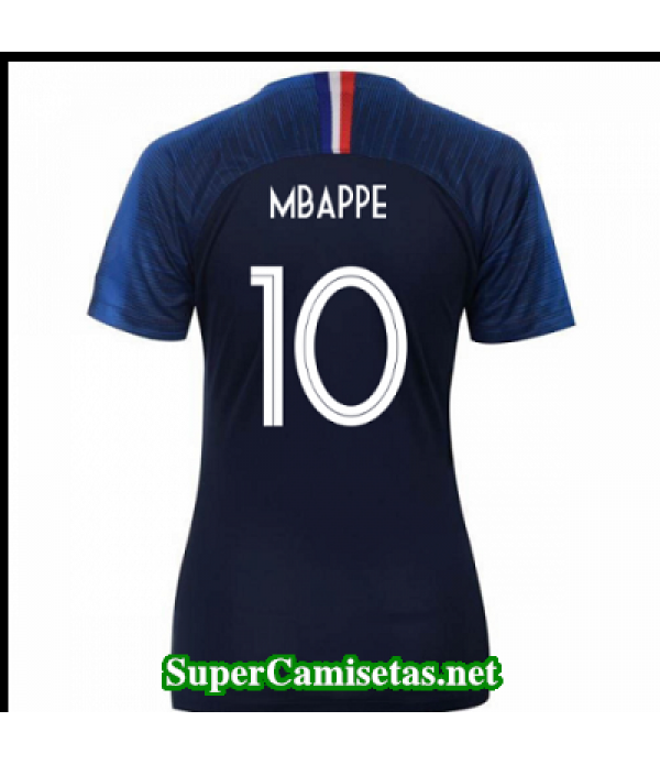 Primera Equipacion Camiseta Francia Mujer Mbappe Copa Mundial 2018