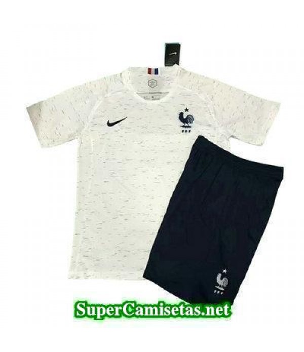 Segunda Equipacion Camiseta Francia Ninos Copa Mun...