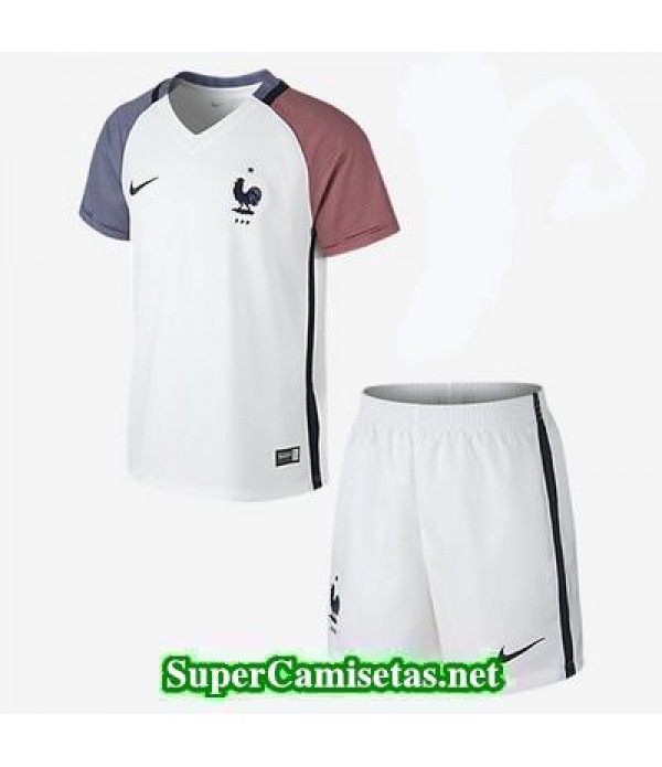 Segunda Equipacion Camiseta Francia Ninos Eurocopa 2016