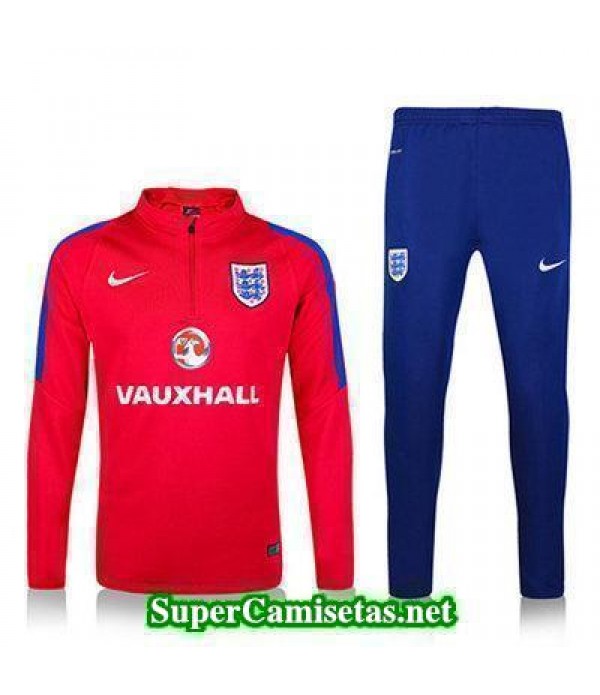 camiseta entrenamiento Inglaterra ML rojo 2016